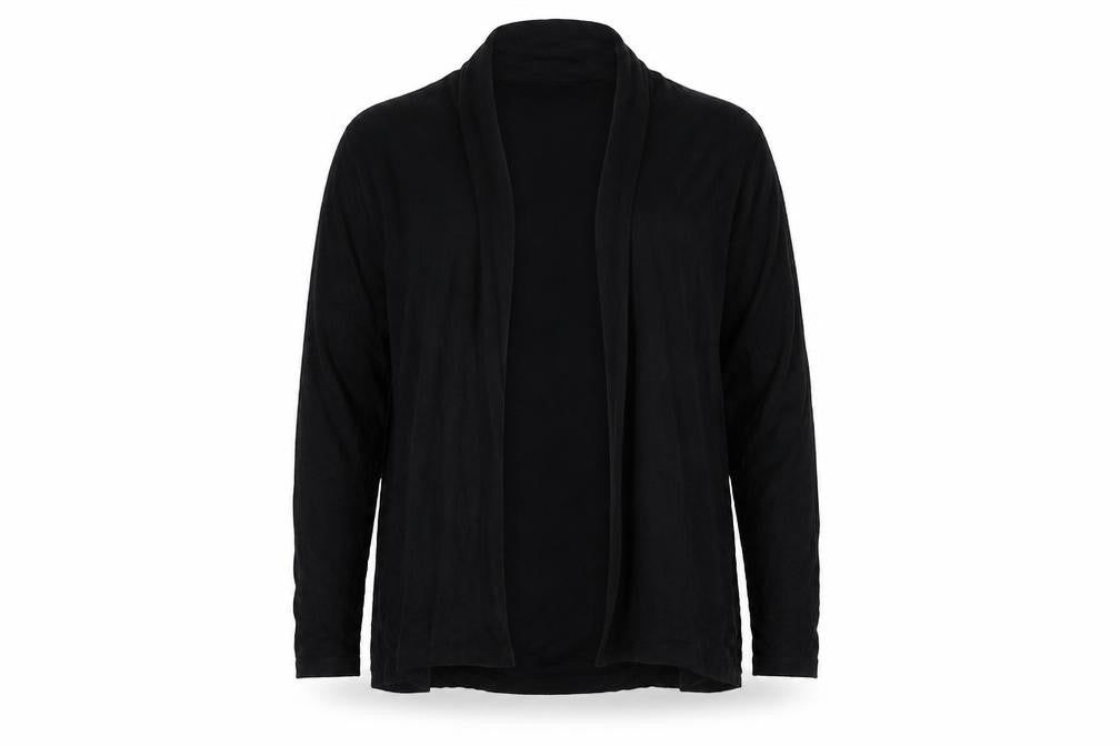 Dunnes Womens Black V-Neck  Viscose Wrap Jumper Size M