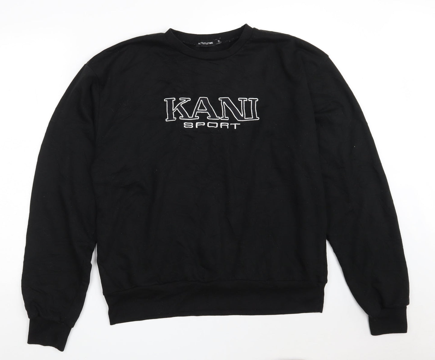 PRETTYLITTLETHING Womens Black  Polyester Pullover Sweatshirt Size S   - KANI SPORT