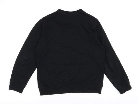 Oxylane Mens Black  Polyester Pullover Sweatshirt Size L