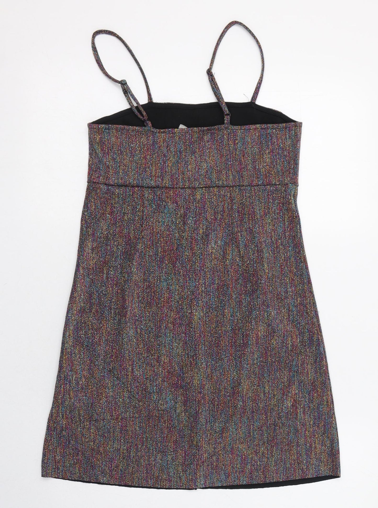 ASOS Womens Multicoloured  Polyester Tank Dress  Size 6  Square Neck Pullover