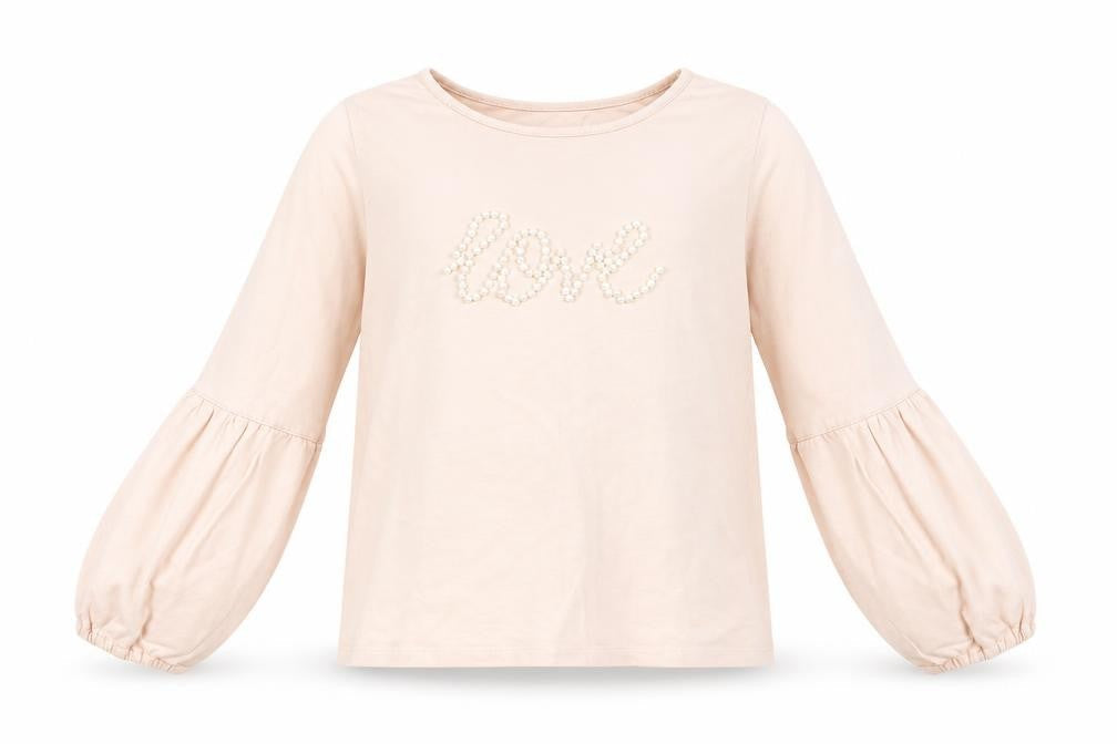 TU Girls Pink  Cotton Pullover Sweatshirt Size 8 Years  Pullover - Love