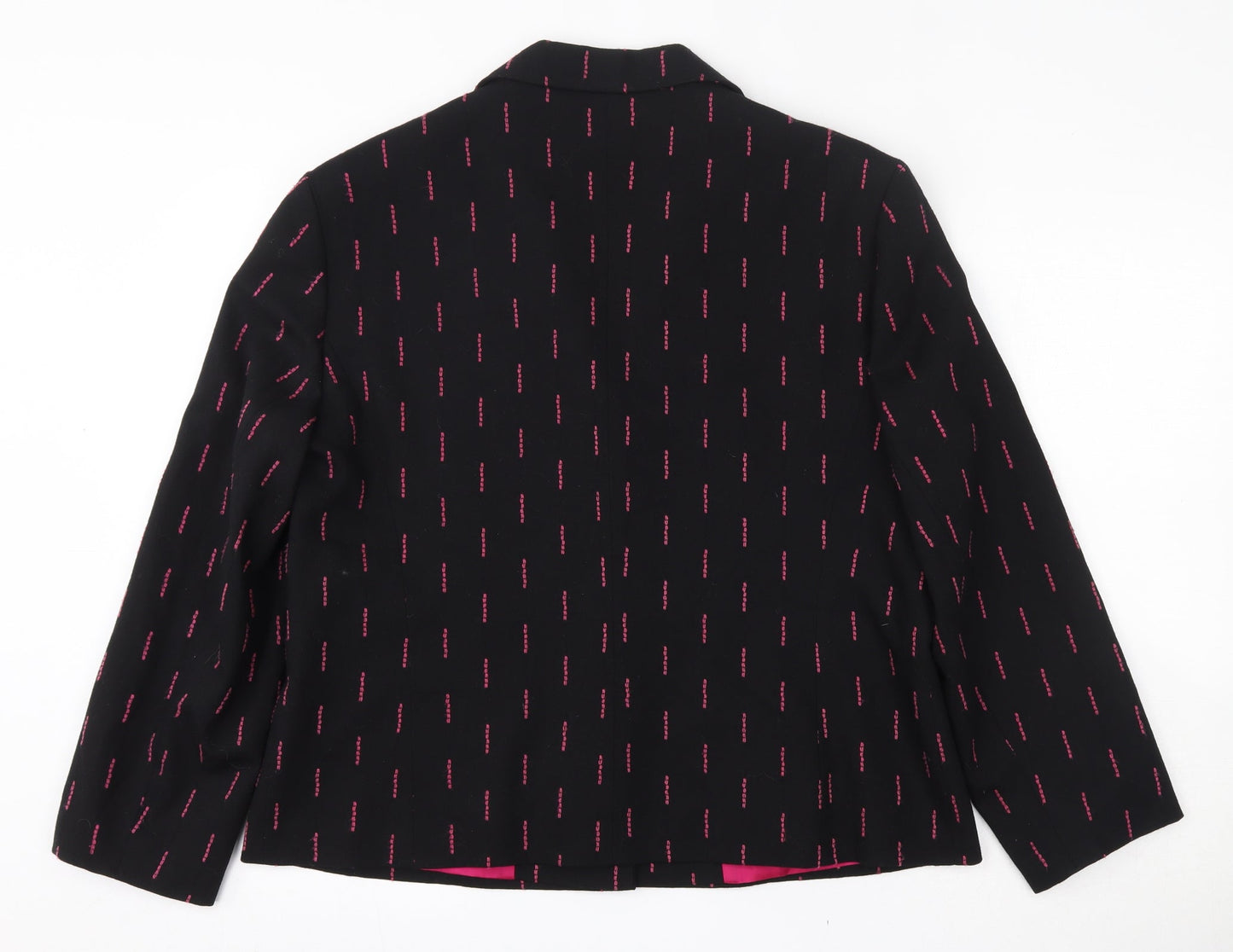 Max Pierre Womens Black   Jacket Blazer Size 16  Button