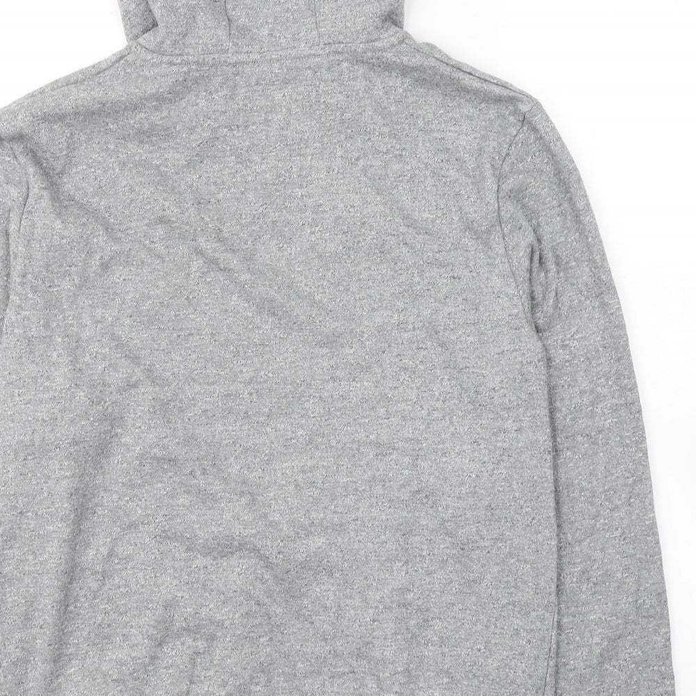 Cedar Wood State Womens Grey  Polyester Pullover Hoodie Size L  Pullover