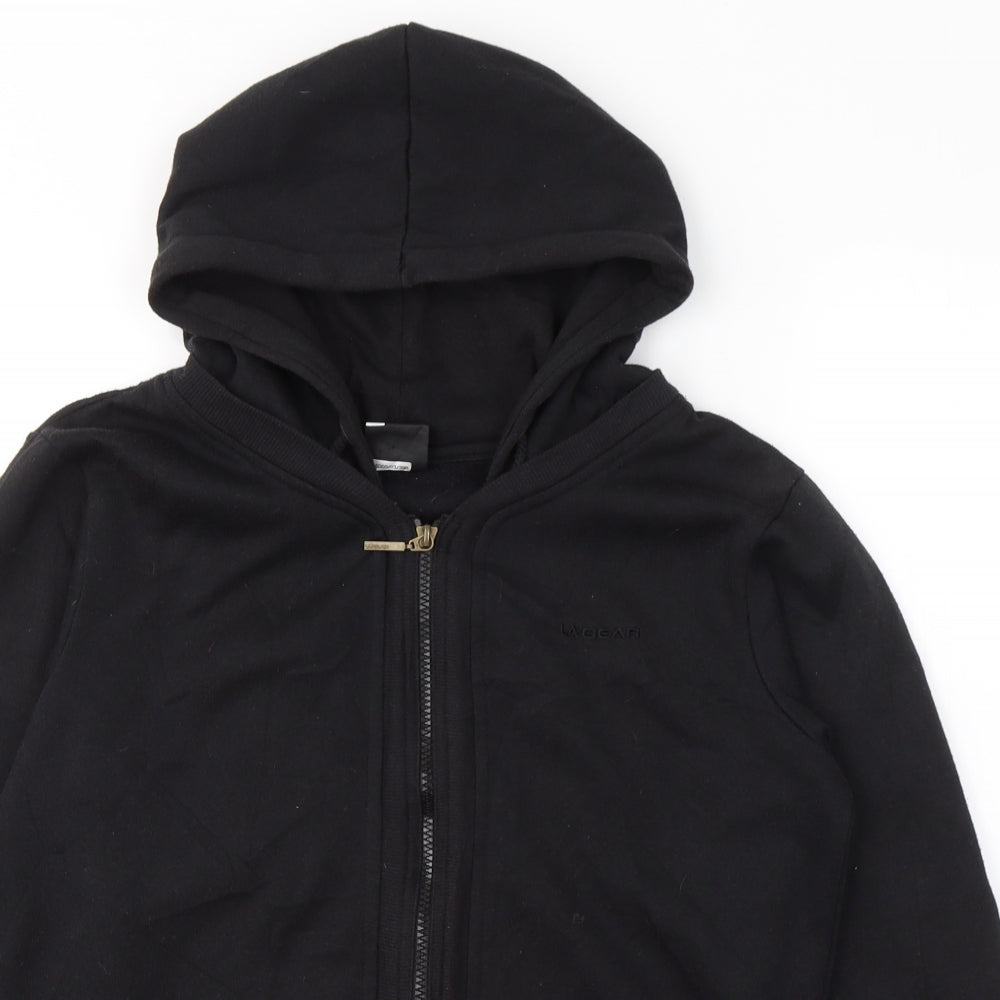 LA Gear Womens Black  Polyester Full Zip Sweatshirt Size 12  Zip