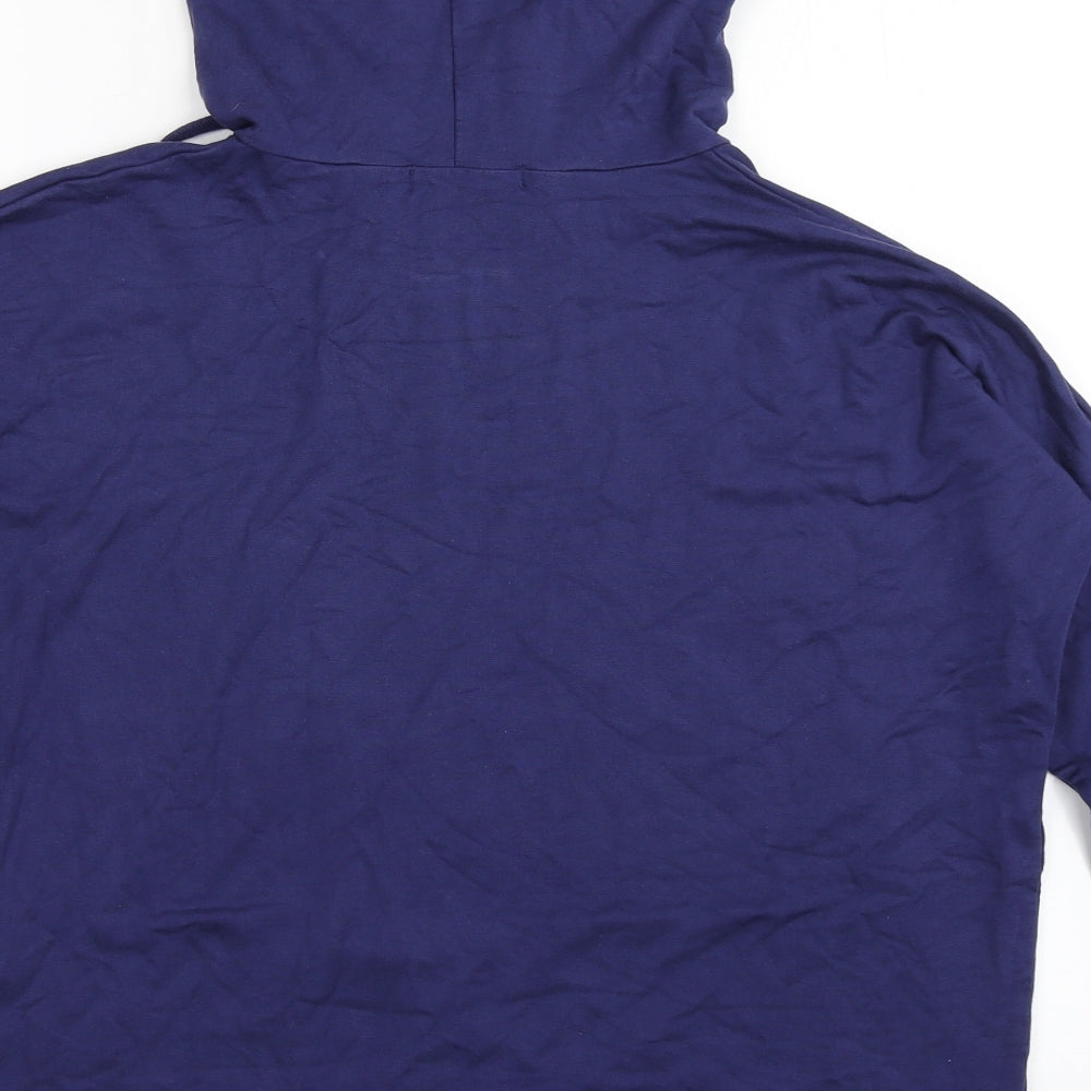 Pineapple Womens Blue  Viscose Pullover Hoodie Size S  Pullover