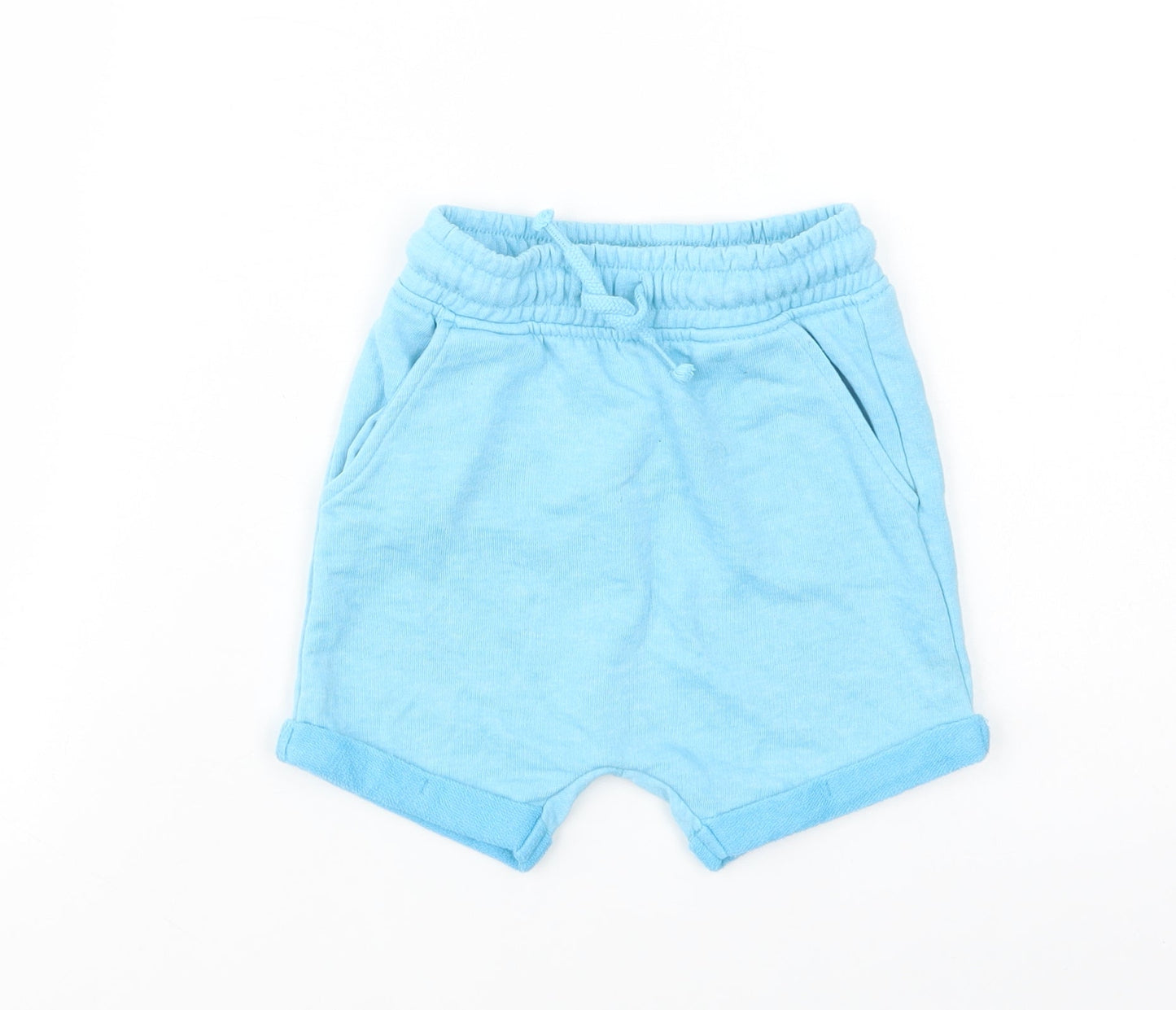 George Girls Blue  Polyester Sweat Shorts Size 2-3 Years  Regular Drawstring
