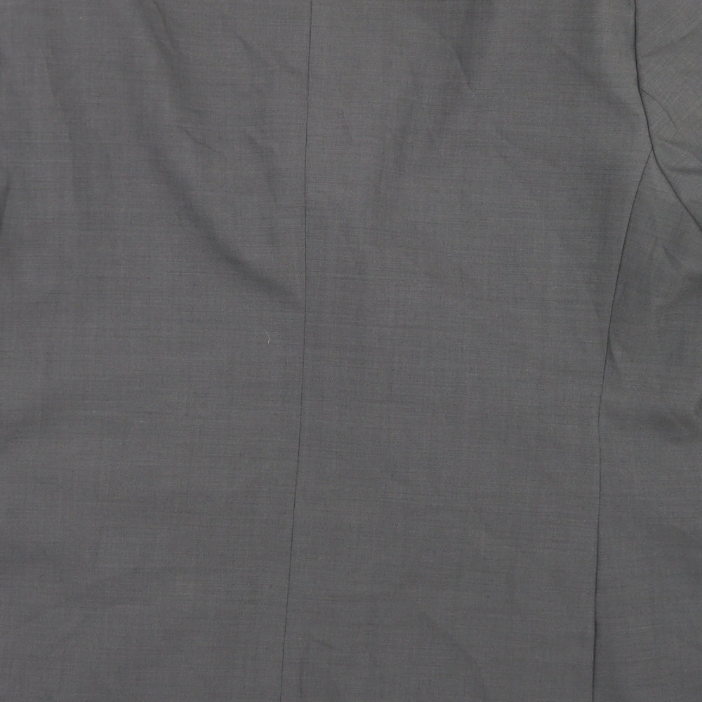 Marks and Spencer Mens Grey  Polyester Jacket Blazer Size 46