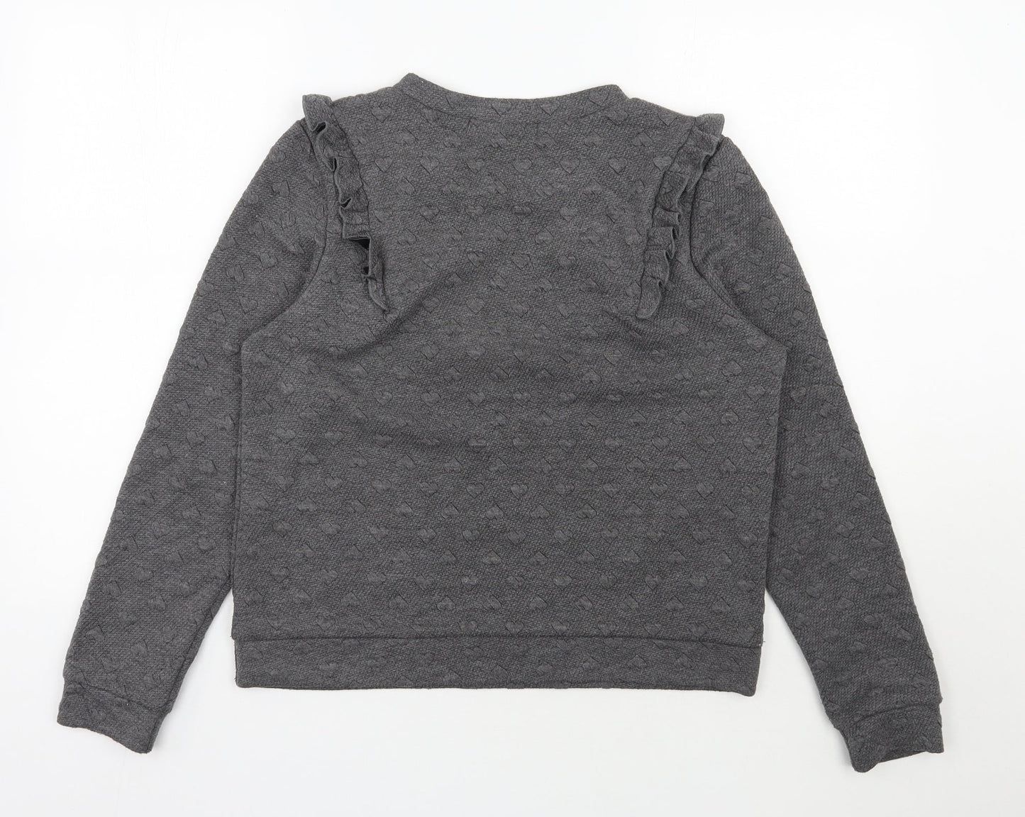 QED London Womens Grey  Polyester Pullover Sweatshirt Size M  Pullover