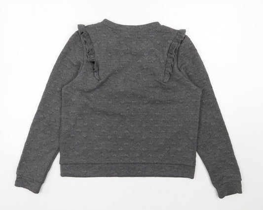 QED London Womens Grey  Polyester Pullover Sweatshirt Size M  Pullover