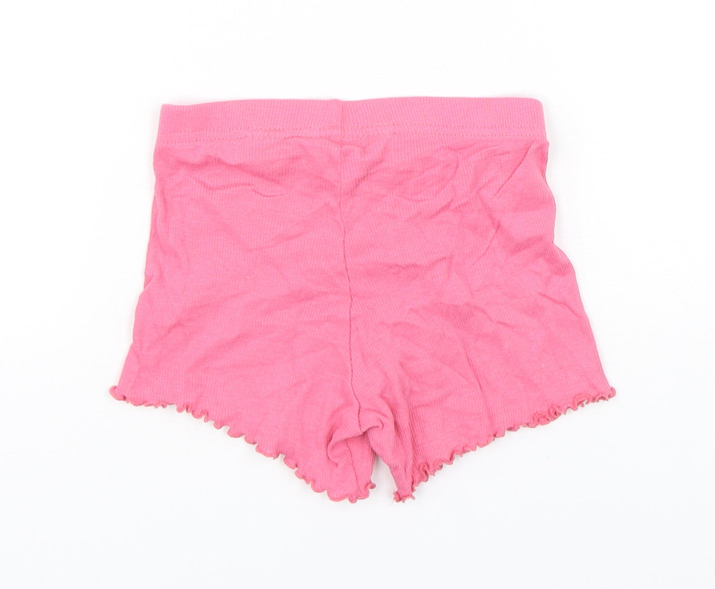 Primark Girls Pink  Cotton Cropped Trousers Size 18-24 Months   - Shorts