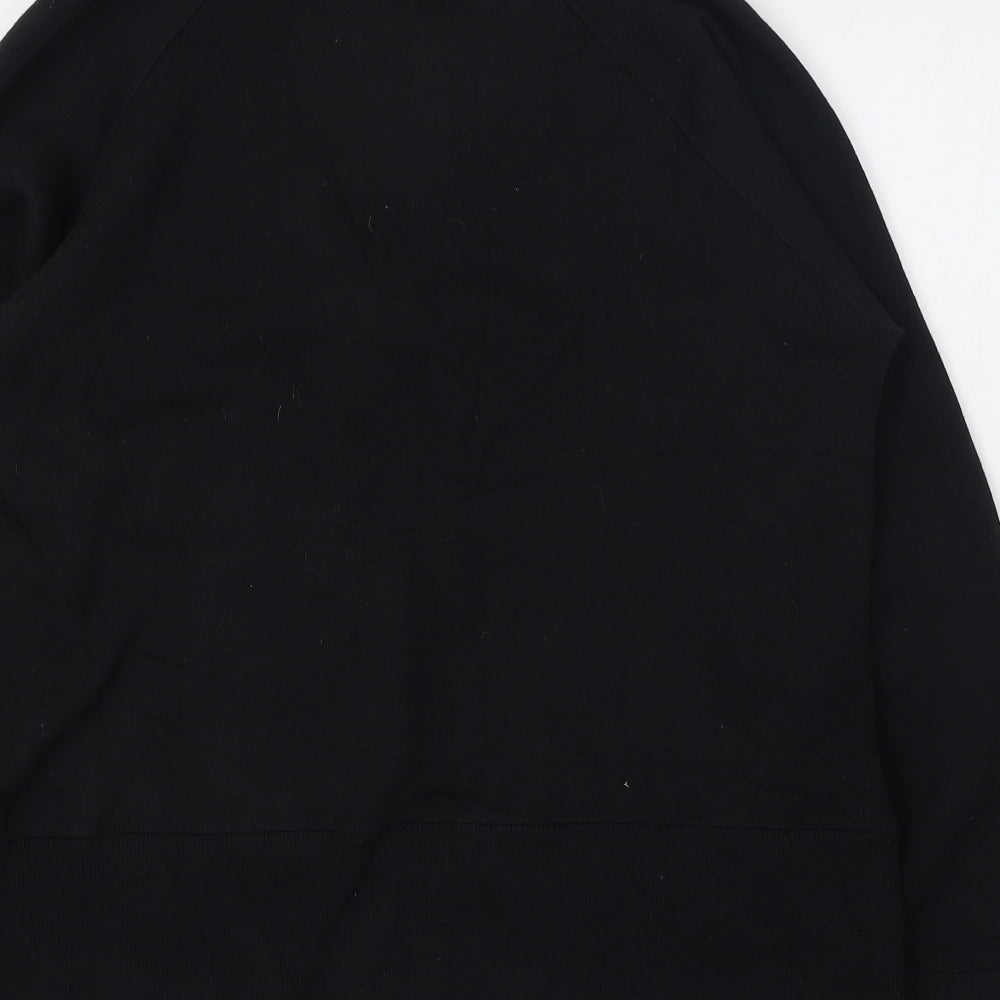 Bonmarché Womens Black Mock Neck  Polyester Full Zip Jumper Size 8
