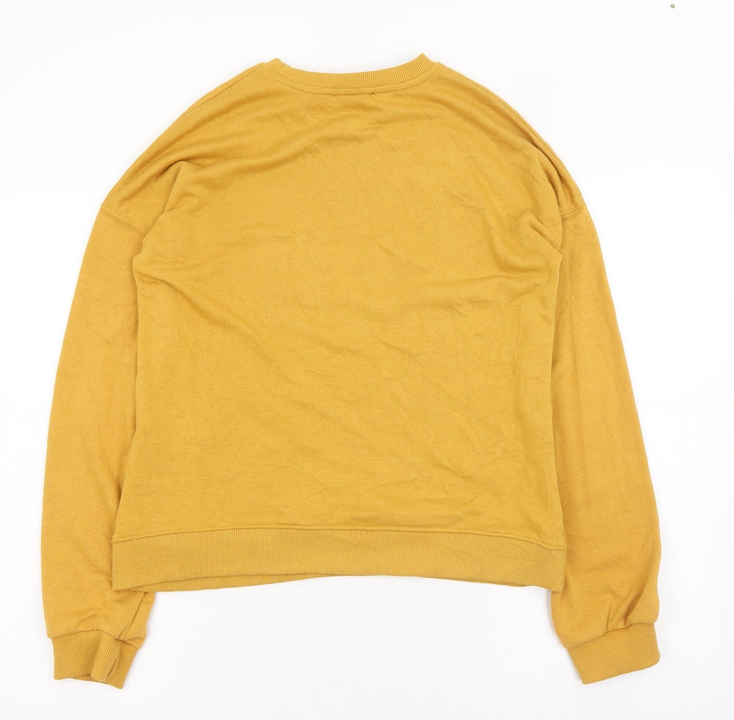 New Look Womens Yellow Round Neck  Polyester Pullover Jumper Size 8   - Bronx