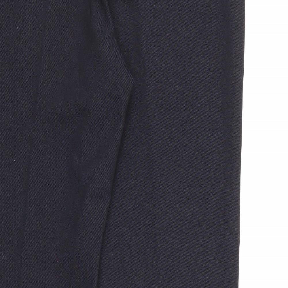 CC Womens Blue  Polyester Carrot Trousers Size 12 L29 in Regular Zip