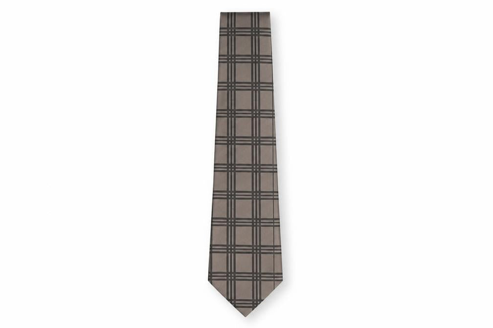 NEXT Mens Bronze Plaids & Checks Silk Pointed Tie One Size