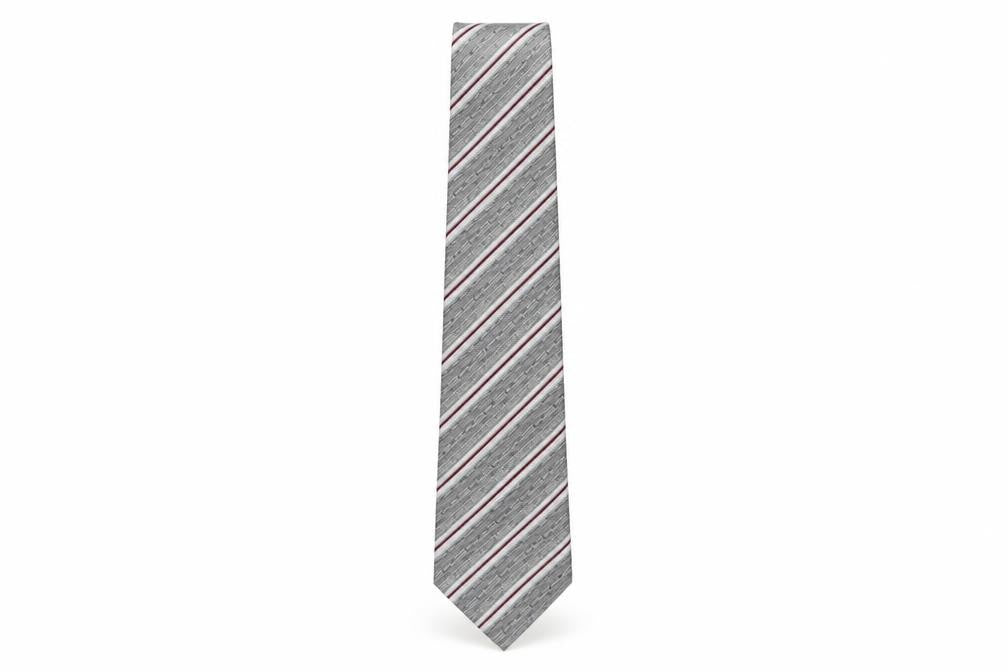 Nicole miller  Mens Multicoloured Striped Polyester Pointed Tie One Size