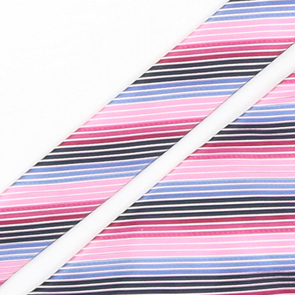 canda Mens Multicoloured Striped Polyester Pointed Tie One Size