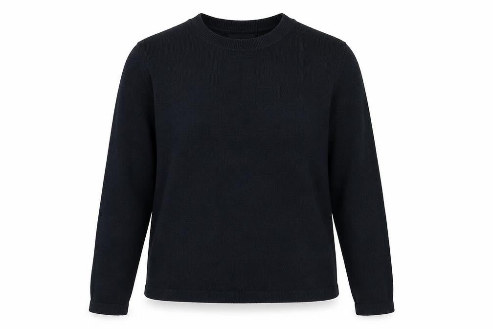 Marks and Spencer Womens Blue Round Neck  Acrylic Pullover Jumper Size 12