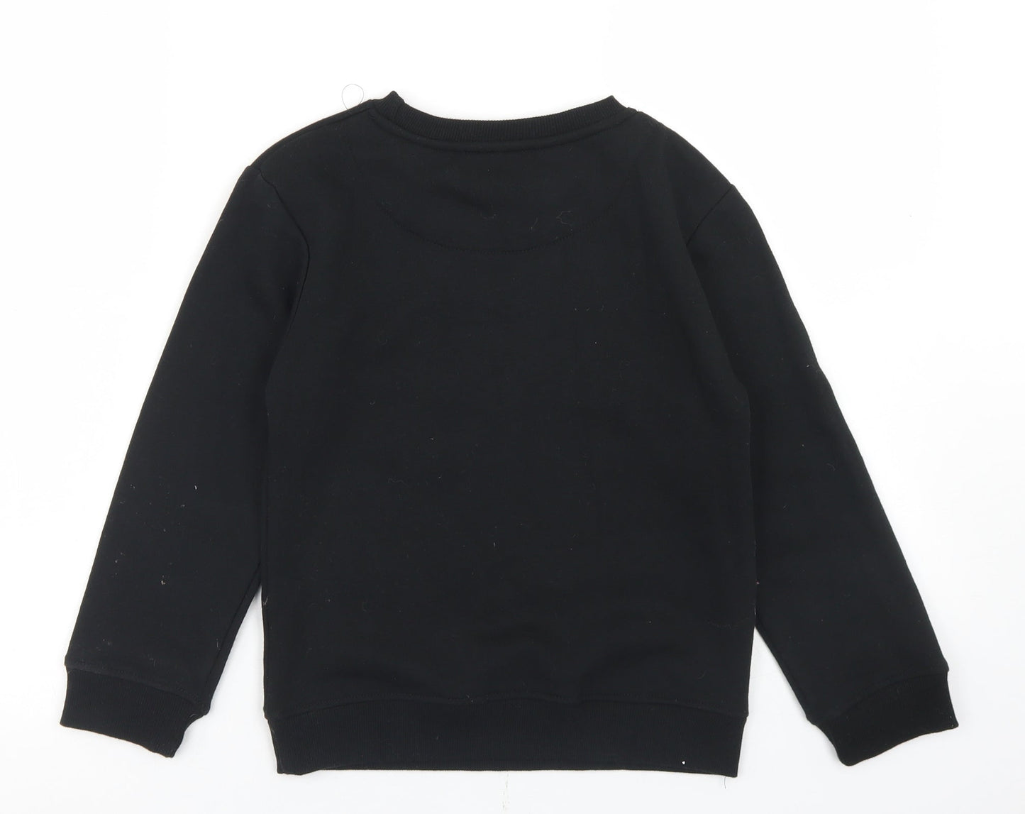 Rebel Boys Black  Polyester Pullover Sweatshirt Size 8-9 Years   - Team Player