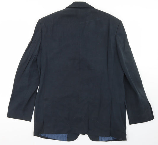 Marks and Spencer Mens Blue  Lyocell Jacket Blazer Size 40
