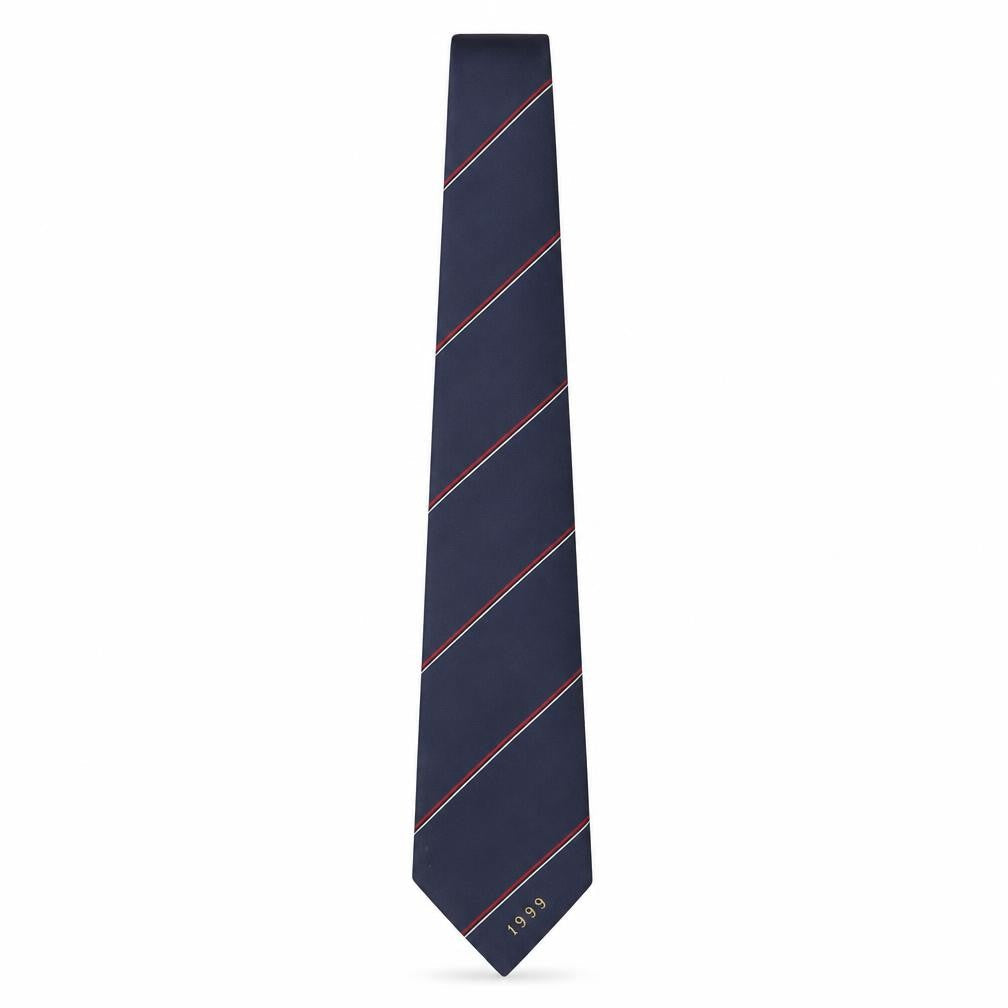 Filaspun Mens Multicoloured Striped Polyester Pointed Tie One Size - 1999
