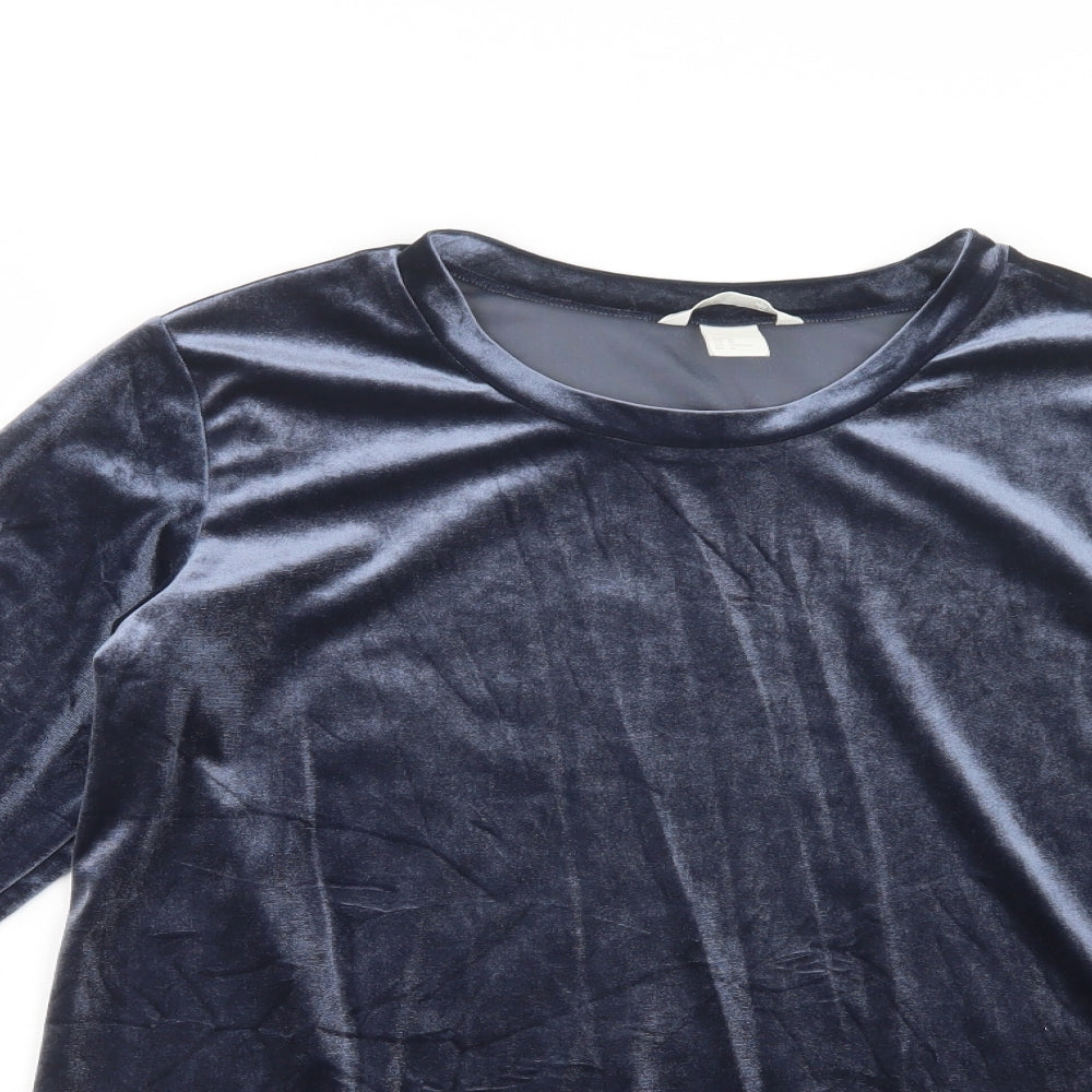 H&M Womens Blue  Polyester Top Lounge Set Size M   - Maternity