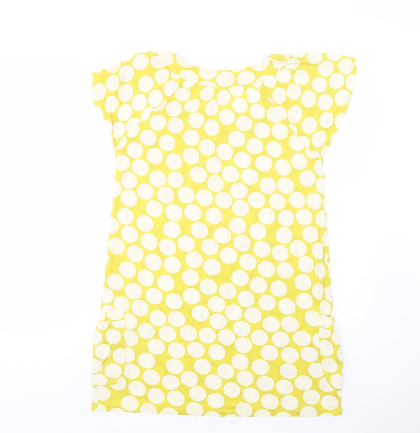 NEXT Womens Green Polka Dot Lyocell Tunic Blouse Size 14 Scoop Neck