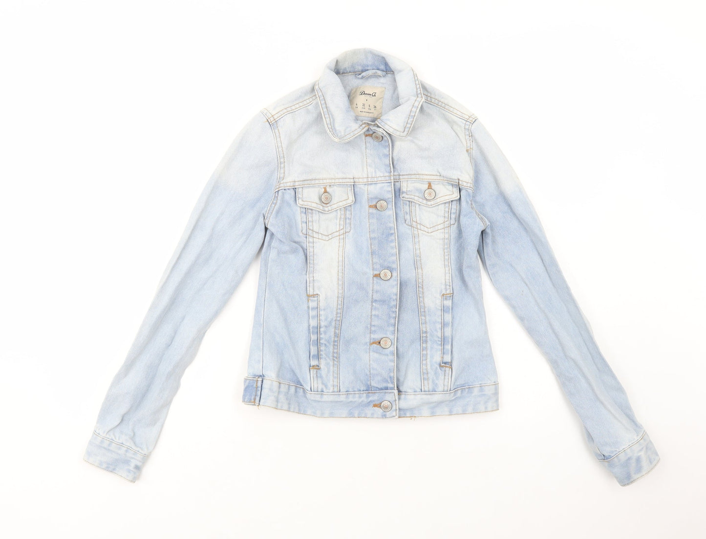Denim Co. Womens Blue   Jacket  Size 4  Button