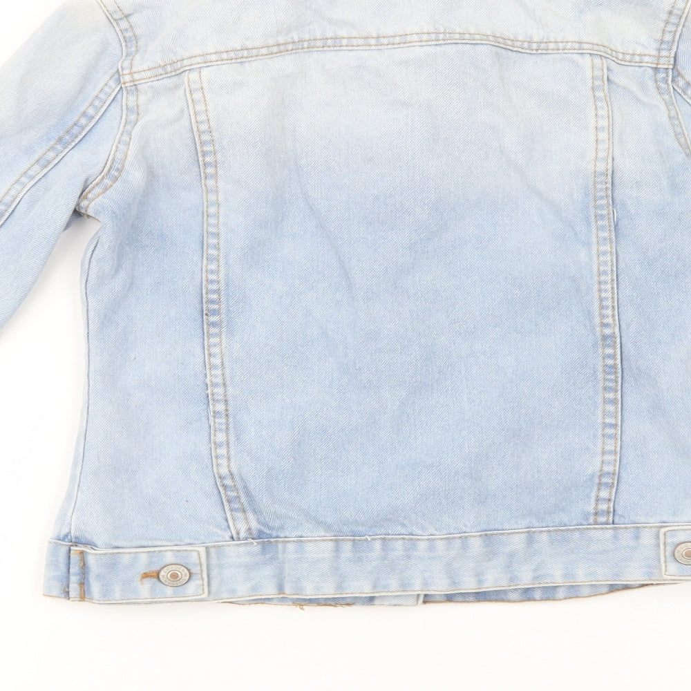 Denim Co. Womens Blue   Jacket  Size 4  Button