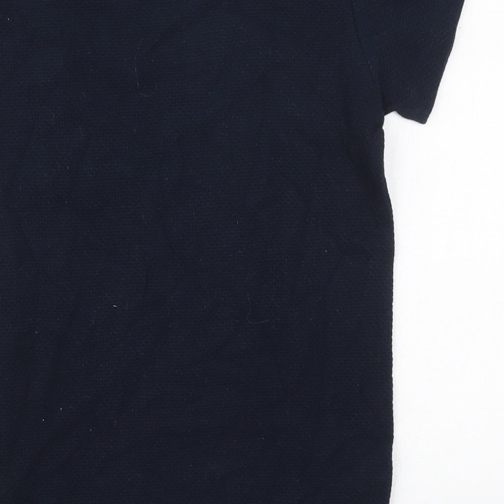 NEXT Boys Blue  Cotton Basic T-Shirt Size 8 Years Crew Neck Pullover