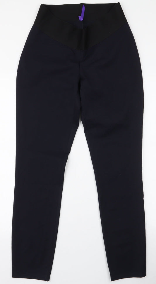 Preworn Womens Blue  Polyester Trousers  Size 10 L29 in Slim