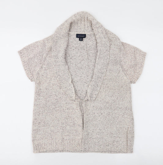 Witchery Womens Beige V-Neck  Acrylic Cardigan Jumper Size M