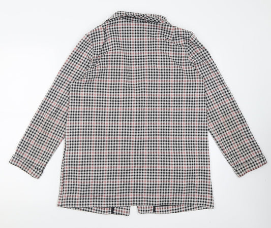 h^m Womens Grey Plaid  Jacket Blazer Size S