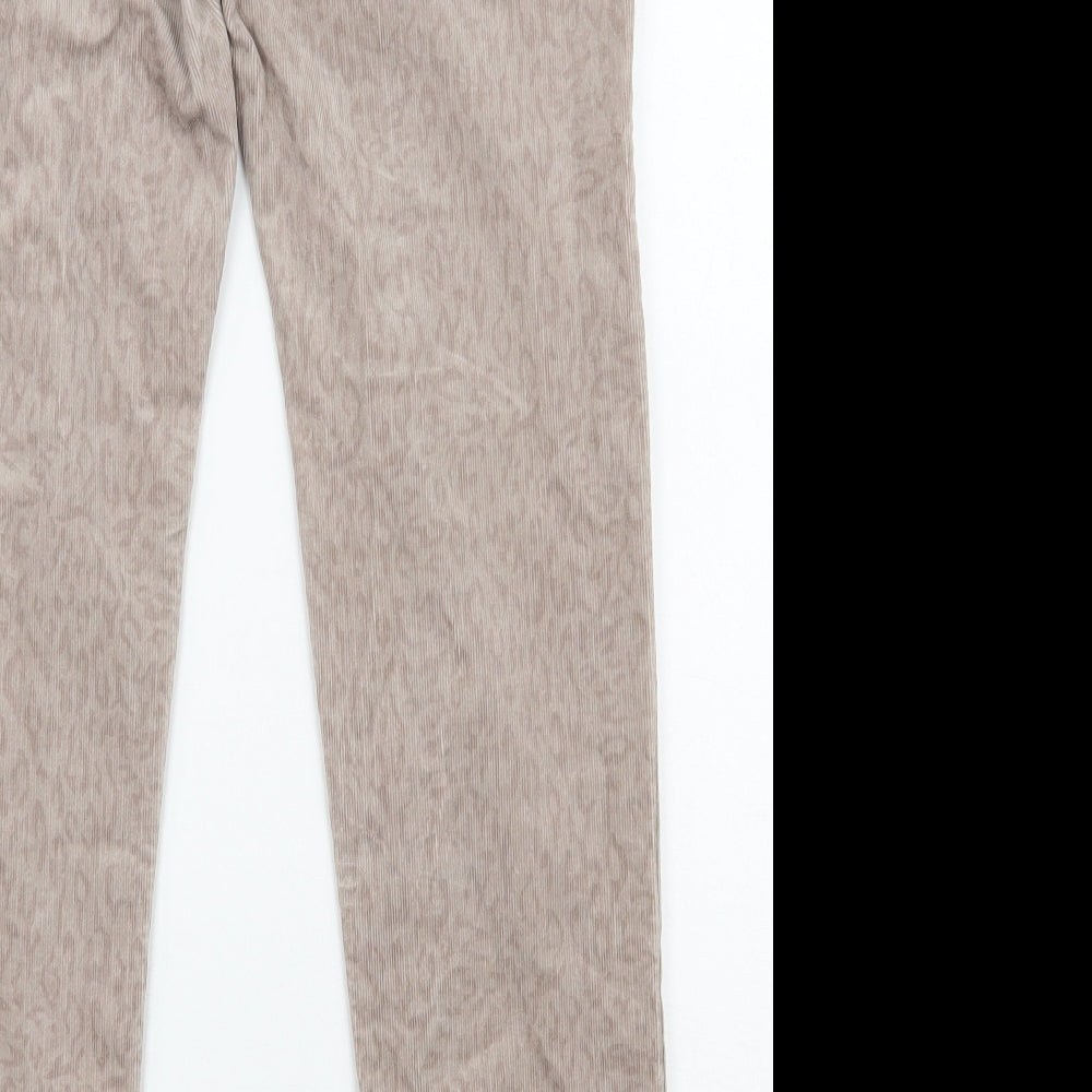 Gap Womens Beige Animal Print Cotton Straight Jeans Size 30 in L29.5 in Regular Zip