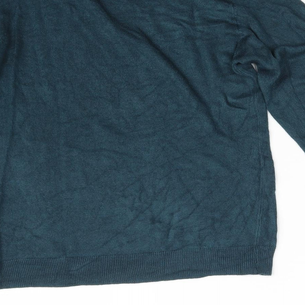 INTUITION Womens Blue Round Neck  Acrylic Pullover Jumper Size 12   - Size 12-14