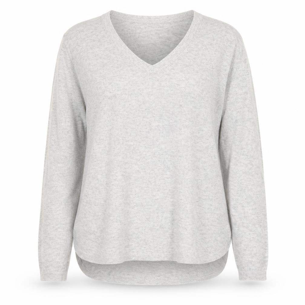 H&M Womens Grey V-Neck  Polyamide Cardigan Jumper Size 6