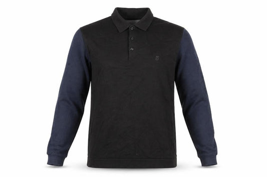 Peter Werth Mens Blue  Acrylic  Polo Size M Collared Button