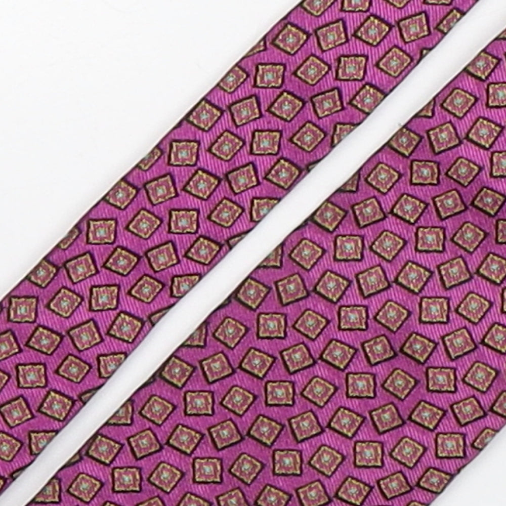 Van Laack Mens Multicoloured Geometric Silk Pointed Tie One Size