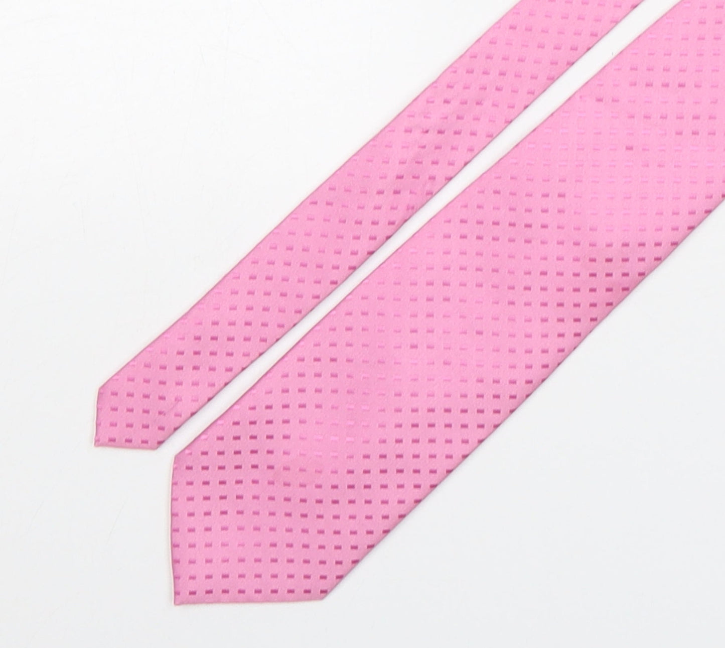 NEXT Mens Pink Polka Dot Polyester Pointed Tie One Size