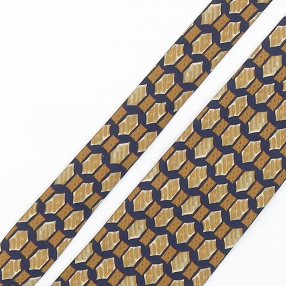 Havana Mens Multicoloured Geometric Polyester Pointed Tie One Size