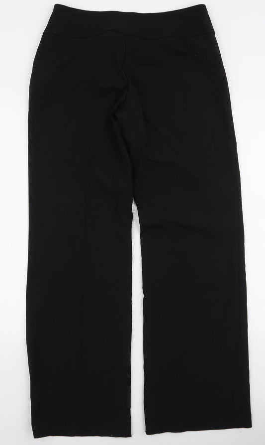 VILA Womens Black  Polyester Trousers  Size L L32 in Regular Zip