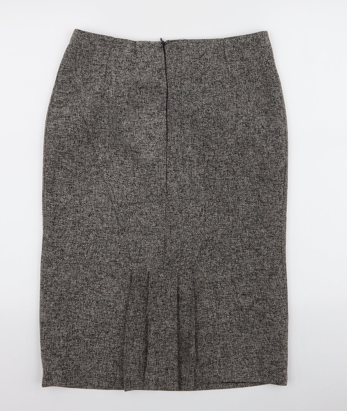 Gerard Womens Beige  Polyester A-Line Skirt Size 10   Zip