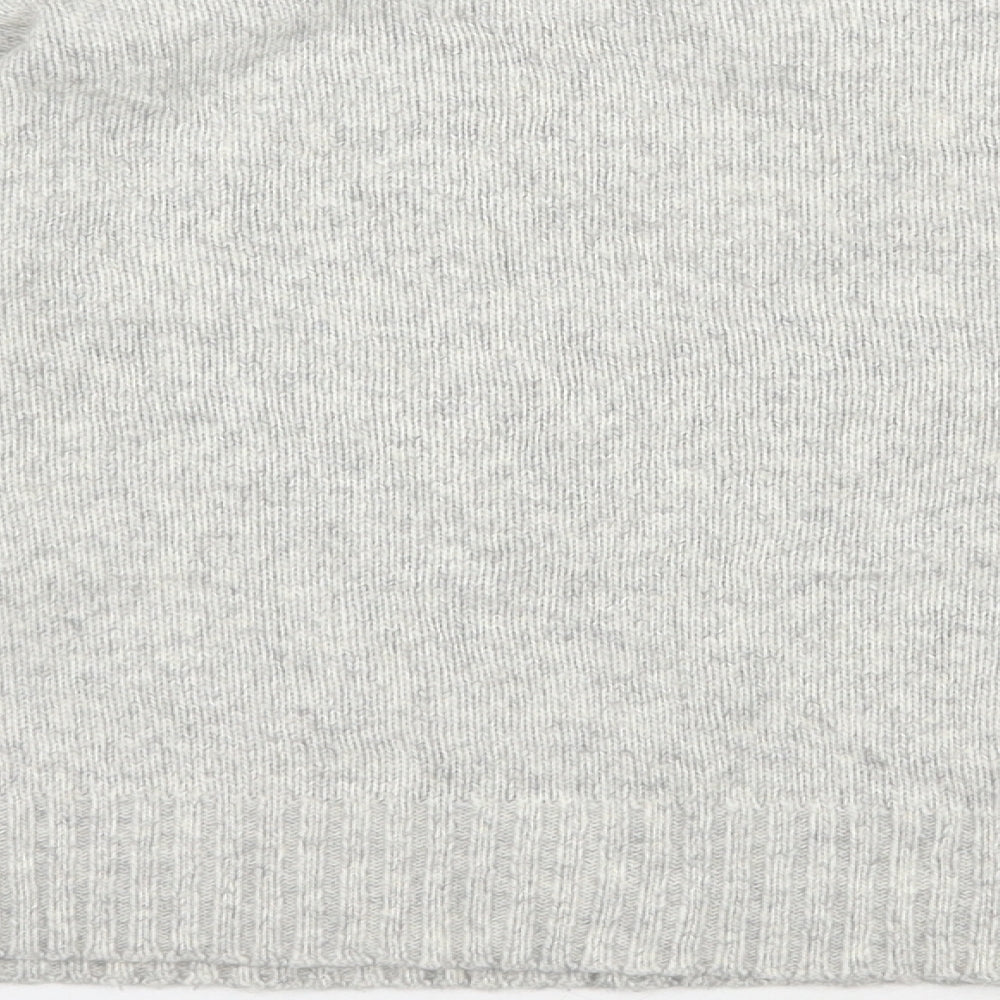 New Look Womens Grey Round Neck  Acrylic Pullover Jumper Size M