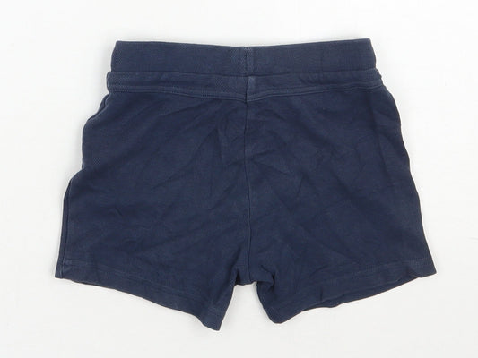 F&F Boys Black  100% Cotton Cropped Leggings Size 18-24 Months  Drawstring