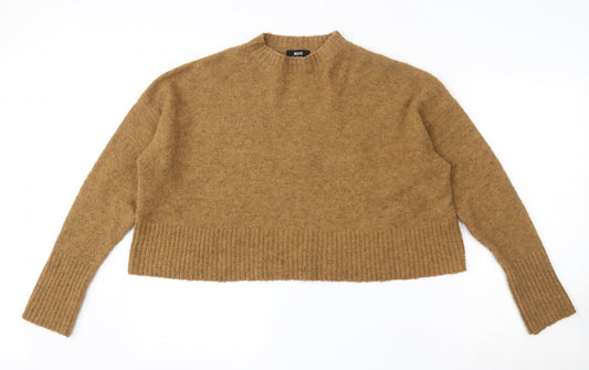 BDG Womens Brown Round Neck  Acrylic Pullover Jumper Size M