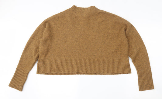 BDG Womens Brown Round Neck  Acrylic Pullover Jumper Size M