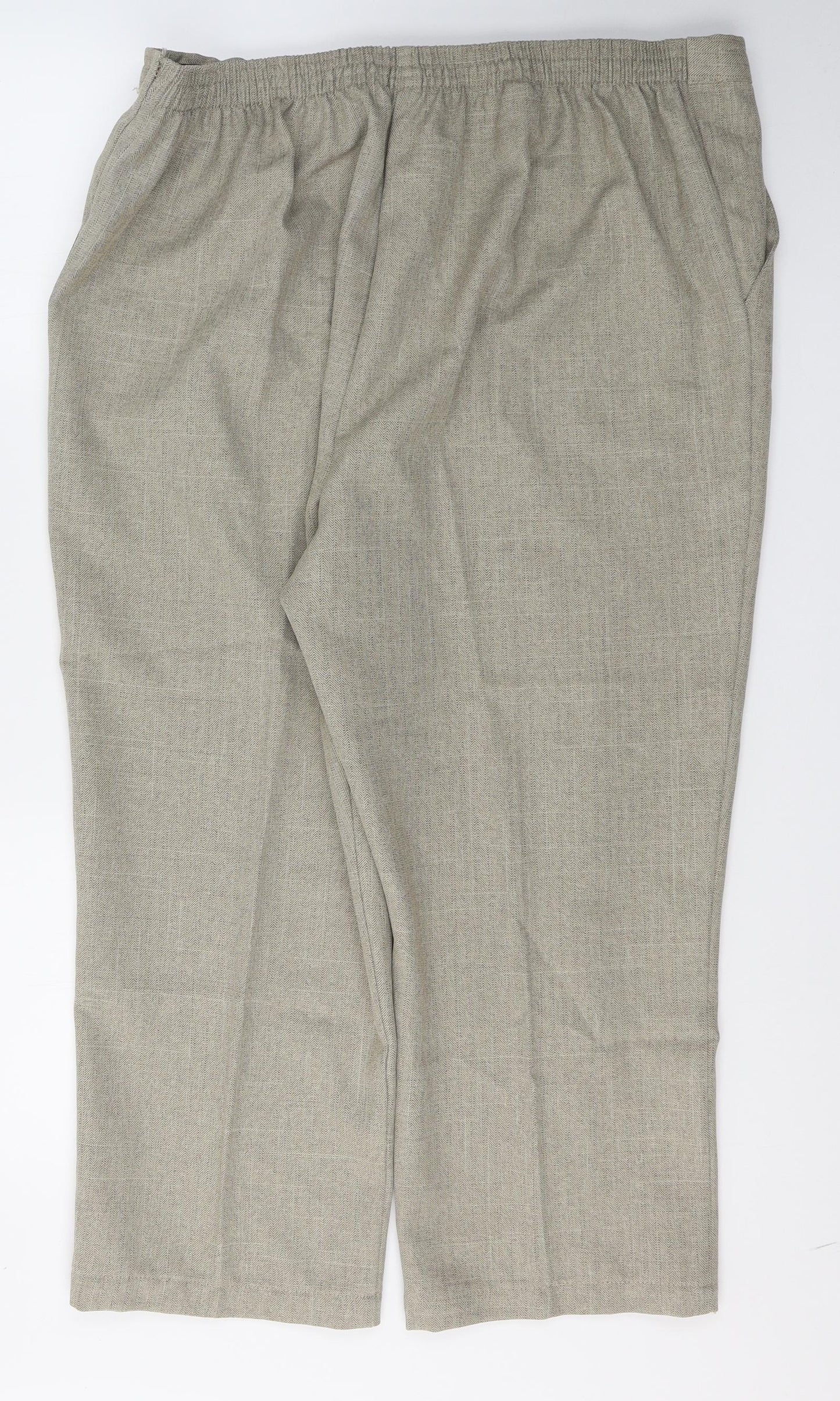 ARISTA Womens Beige  Polyester Trousers  Size 22 L24 in Regular
