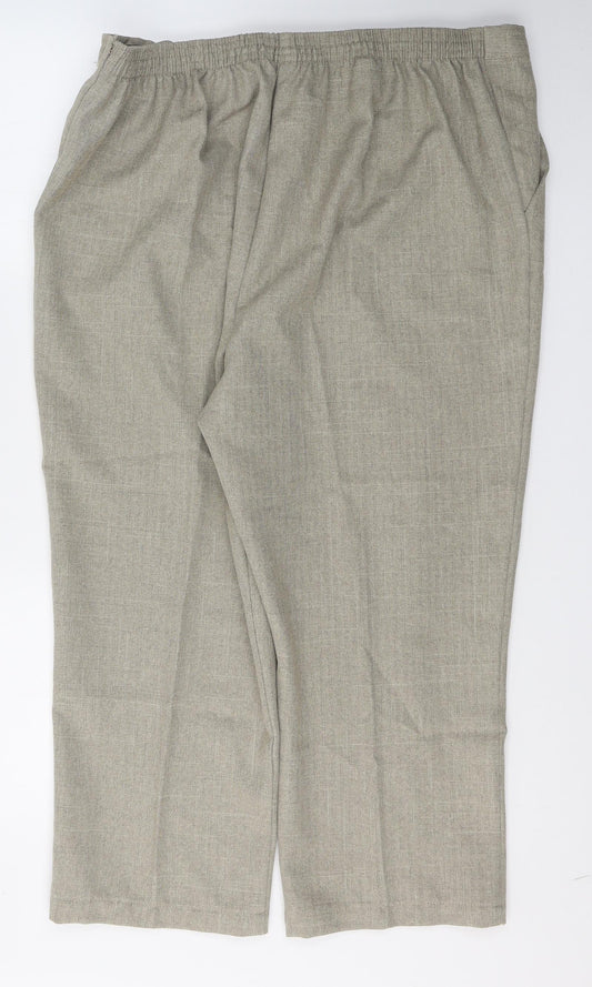 ARISTA Womens Beige  Polyester Trousers  Size 22 L24 in Regular