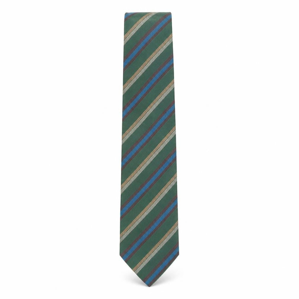 Cerruti Mens Multicoloured Striped Silk Pointed Tie One Size