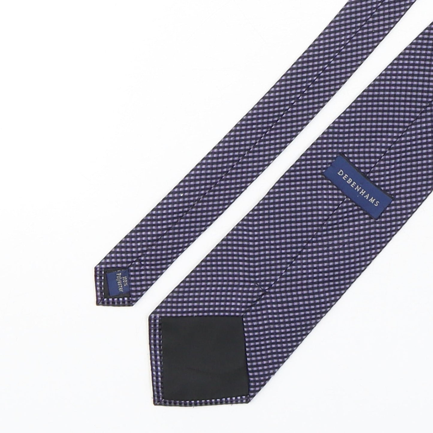 Debenhams Mens Multicoloured Plaids & Checks Polyester Pointed Tie One Size