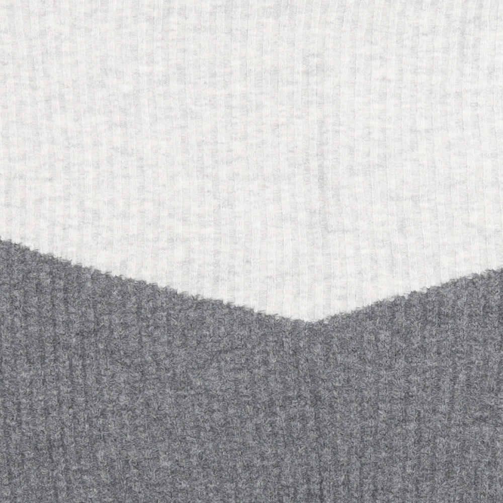 Marks and Spencer Womens Grey High Neck  Acrylic Pullover Jumper Size M